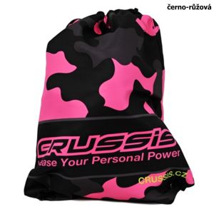 Crussis sportovní taška černo růžová fluo 