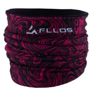 Multifunkční flísový šátek FLLÖS Monzun 06 - růžový