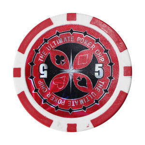 Poker žeton MASTER s hodnotou - červený