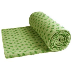 LiveUp ručník na yogu LS3752 183 x 63 cm zelená