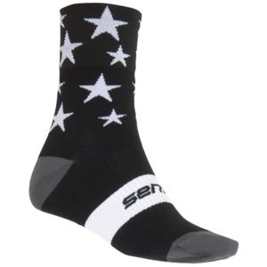 Ponožky SENSOR Stars černo-bílé vel. 9-11 