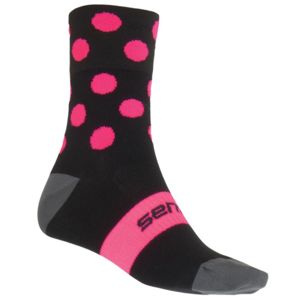 Sensor ponožky Dots - Black-Pink 