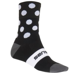 Sensor ponožky Dots - Black-White 