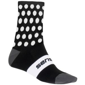 Ponožky SENSOR Dots černo-bílé vel. 3-5 
