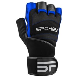 Fitness rukavice SPOKEY Miton černo-modré - vel. L 