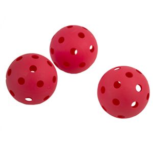 Florbalové míčky SPOKEY Turn - 3ks - červené 