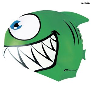 Plavecká čepice SPOKEY Rekinek - zelená 